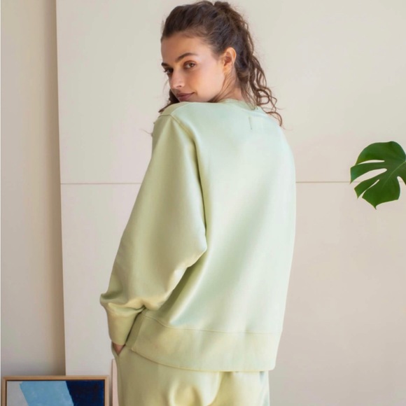 NWT AYR | All Year Round ‘The Sweatshirt’ in Spa Water soft green 100% cotton - Picture 3 of 10